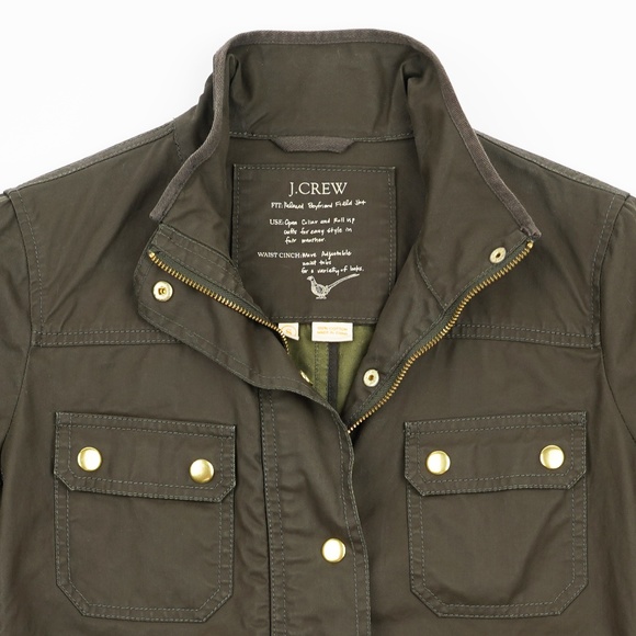 JCREW Size S The Downtown Field Jacket in Mossy Brown - Picture 4 of 5